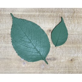 Large & Small Hydrangia Rubber Leaf Forms (Set of 2)